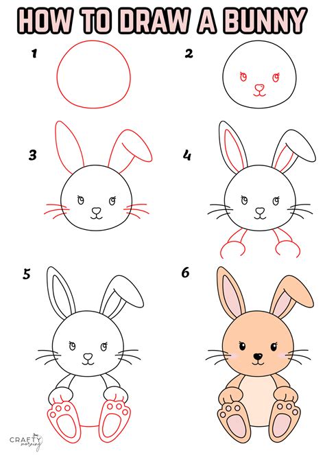 簡單兔子畫法|兒童簡筆畫可愛的小兔子 How to Draw a Cute Rabbit ...